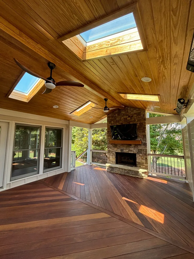 Suwanee, GA Outdoor Fireplace Porch by Atlanta Porch & Patio - Photo 7