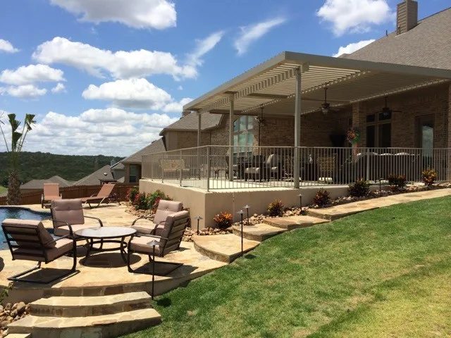 Patio for the Family Home by Equinox Louvered Roof - Photo 2