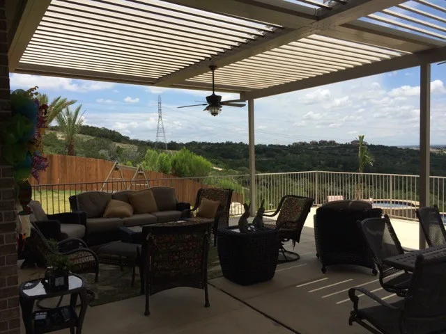 Patio for the Family Home by Equinox Louvered Roof - Photo 3