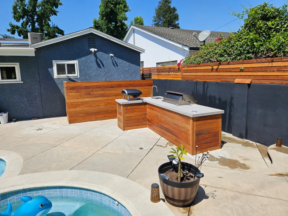 Patio Grill Station and Swimming Pool Barrier by L.A. Custom Grill Islands - Photo 6