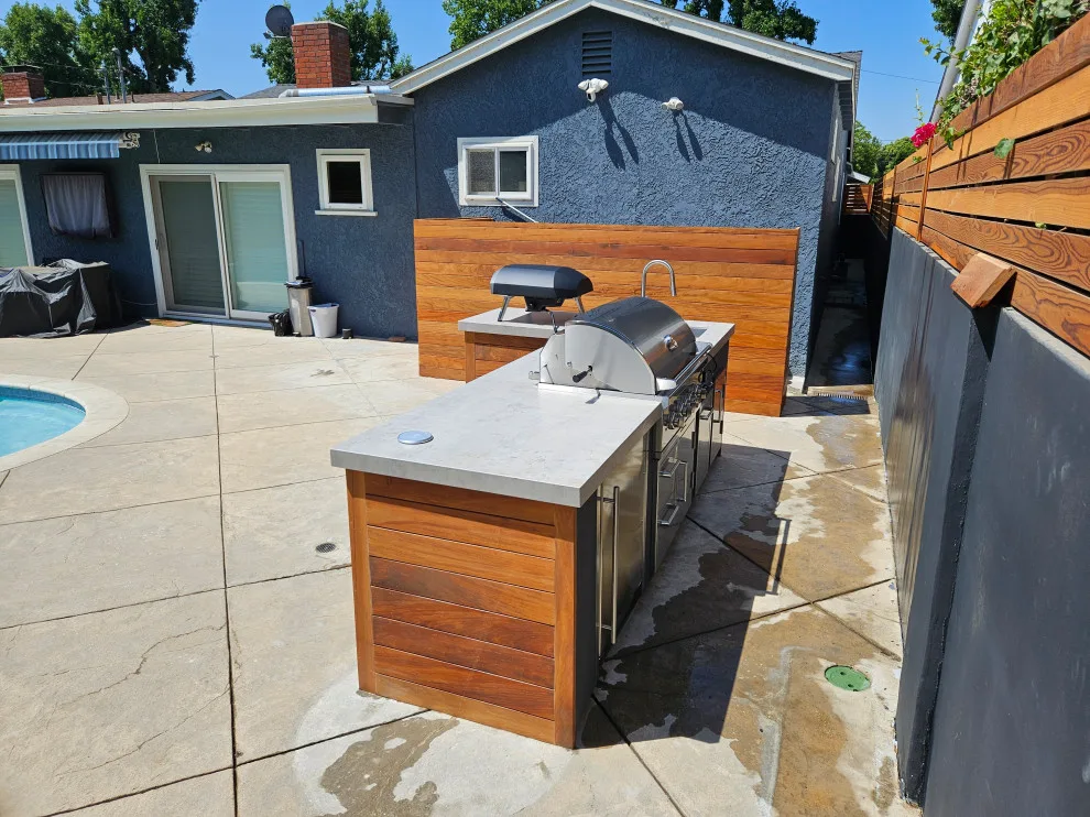 Patio Grill Station and Swimming Pool Barrier by L.A. Custom Grill Islands - Photo 7