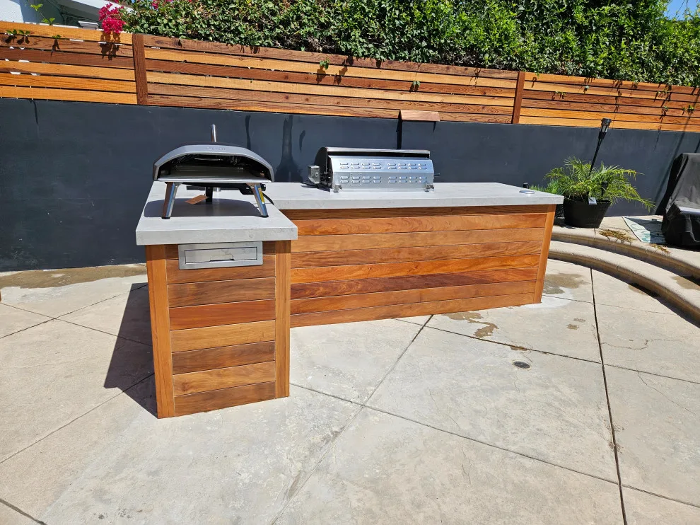 Patio Grill Station and Swimming Pool Barrier by L.A. Custom Grill Islands - Photo 2
