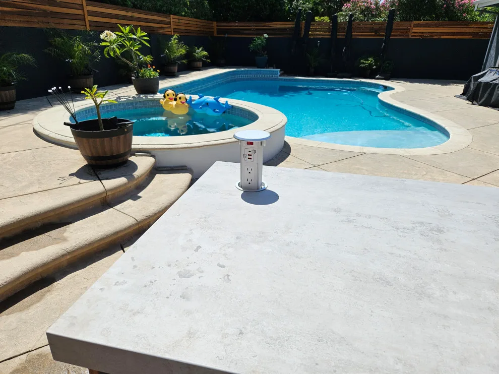 Patio Grill Station and Swimming Pool Barrier by L.A. Custom Grill Islands - Photo 4