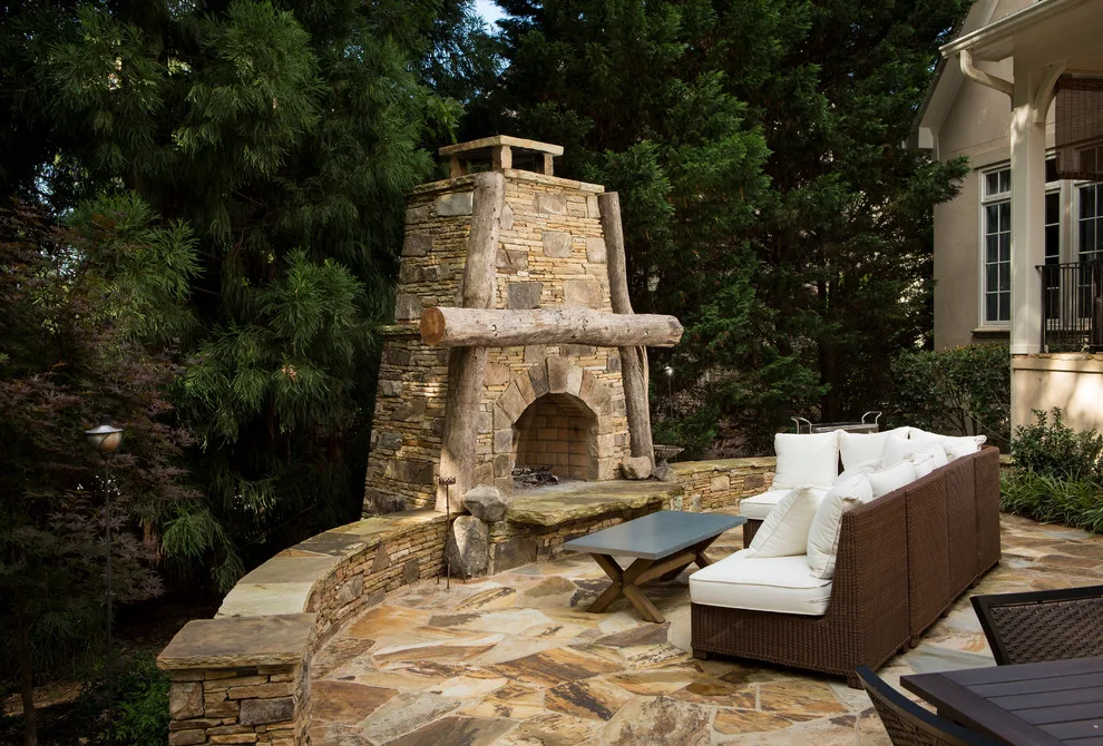 Outdoor Fireplace Stack and Veneer Combination by The Stone Man - Photo 4
