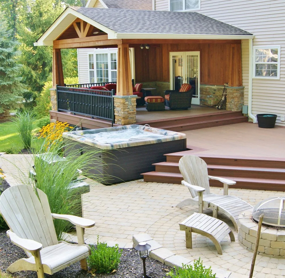 Sparta, NJ Outdoor Great Room with Impressive Covered Structure by Deck Remodelers.com - Photo 2