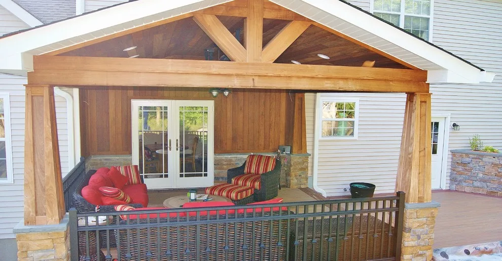 Sparta, NJ Outdoor Great Room with Impressive Covered Structure by Deck Remodelers.com - Photo 6