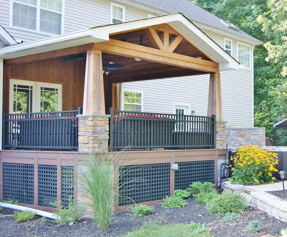 Sparta, NJ Outdoor Great Room with Impressive Covered Structure by Deck Remodelers.com - Photo 3