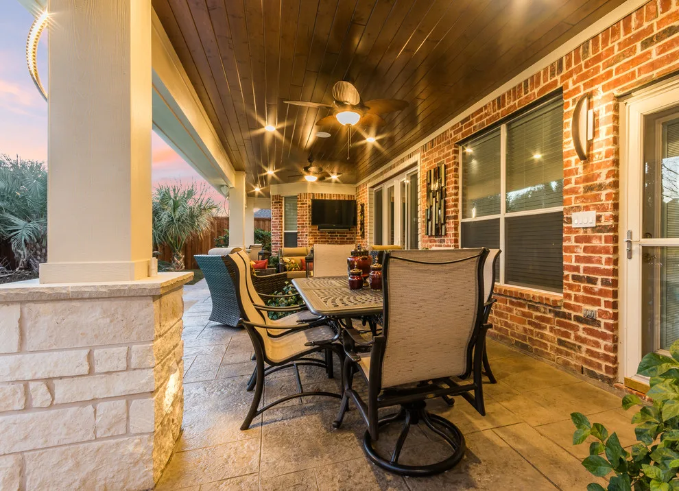 Alfresco Lounge with Summer Cooking Area by TCP Custom Outdoor Living - Photo 9