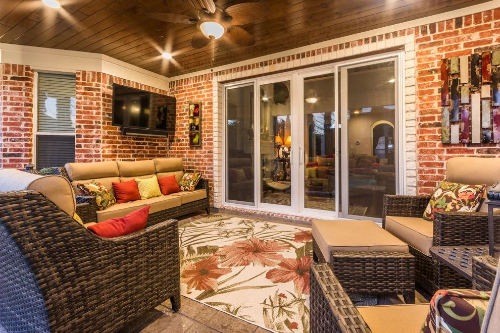 Alfresco Lounge with Summer Cooking Area by TCP Custom Outdoor Living - Photo 11
