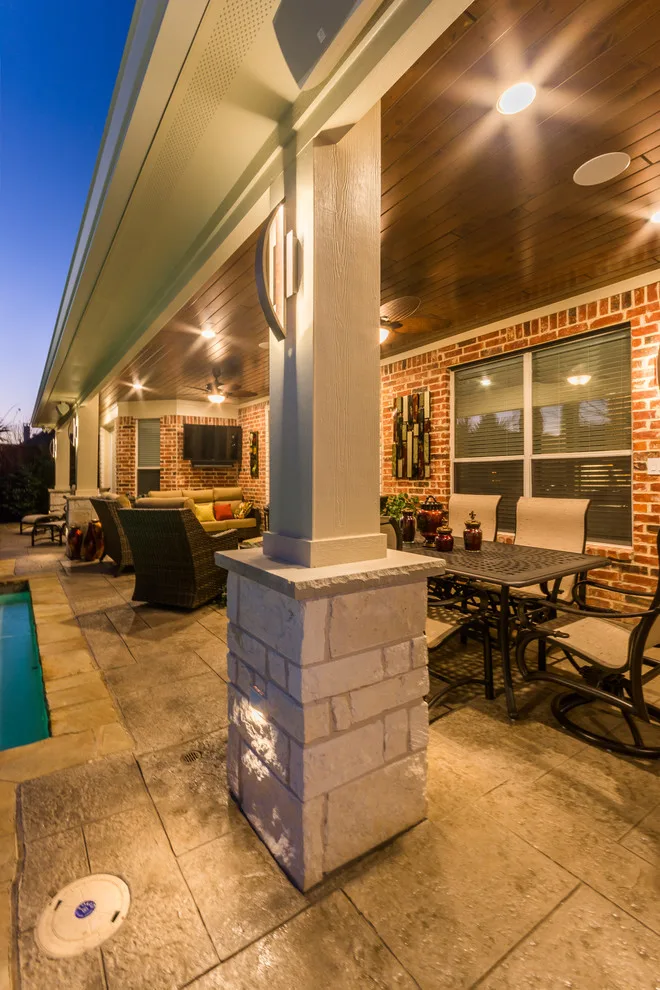 Alfresco Lounge with Summer Cooking Area by TCP Custom Outdoor Living - Photo 21