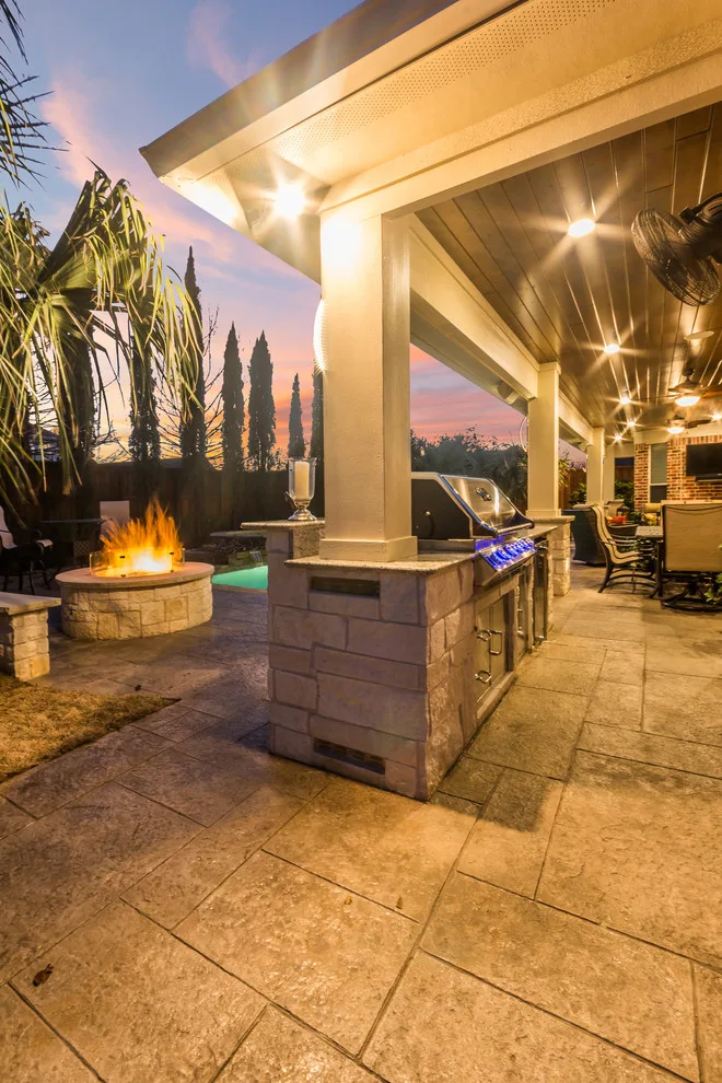 Alfresco Lounge with Summer Cooking Area by TCP Custom Outdoor Living - Photo 20