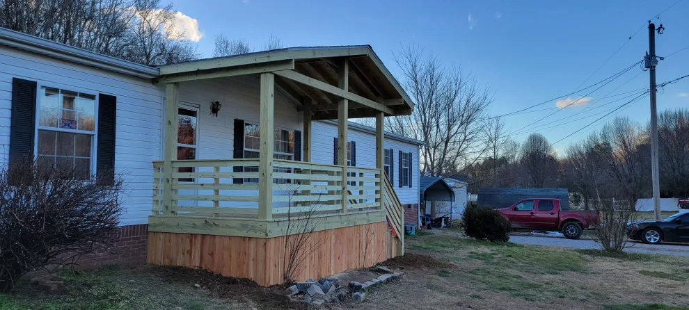 Columbia, TN Covered Front Porch Project by Troys Outdoor Services - Photo 3