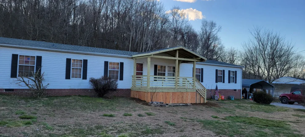 Columbia, TN Covered Front Porch Project by Troys Outdoor Services - Photo 2