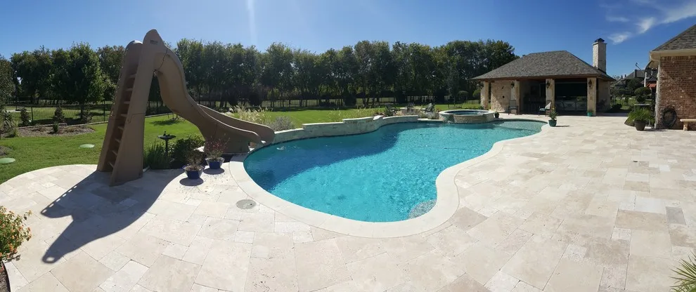 Parker - Swimming Pool with Slide, Pool House, and Fire Pit by Ortus Exteriors - Photo 7