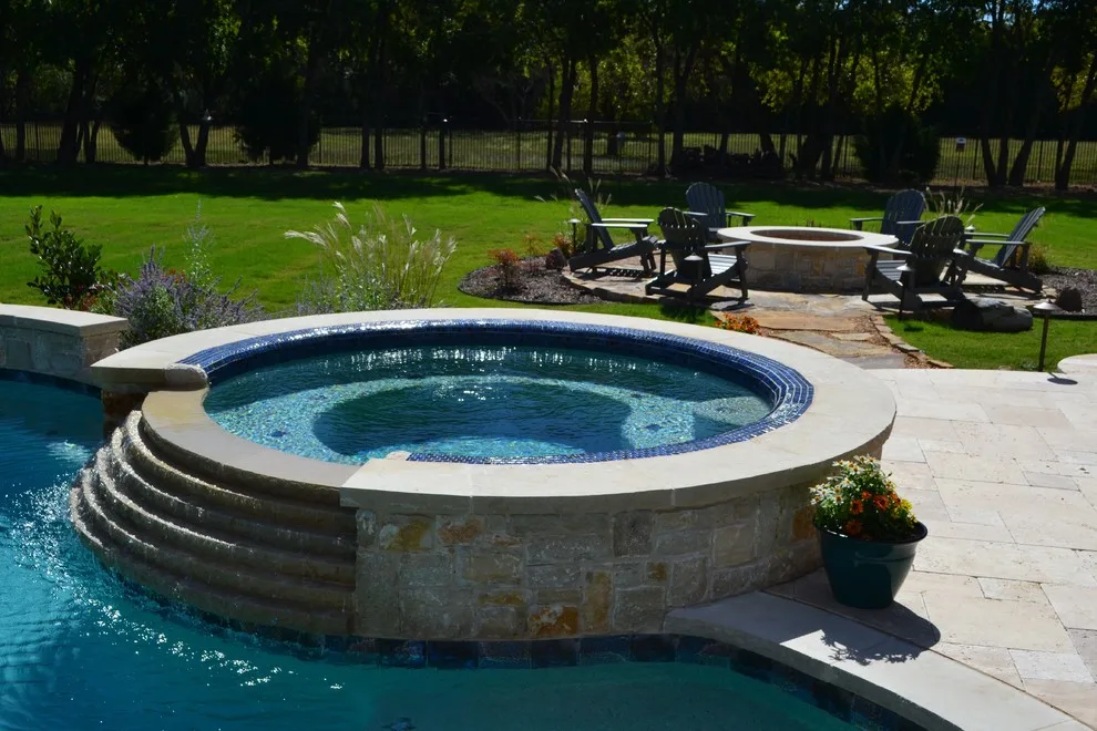 Parker - Swimming Pool with Slide, Pool House, and Fire Pit by Ortus Exteriors - Photo 11