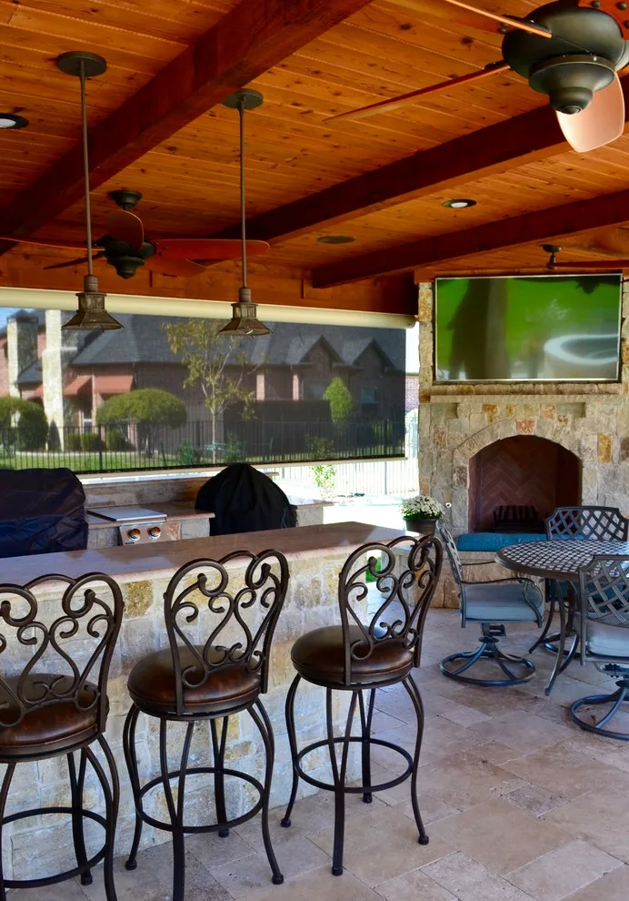 Parker - Swimming Pool with Slide, Pool House, and Fire Pit by Ortus Exteriors - Photo 10