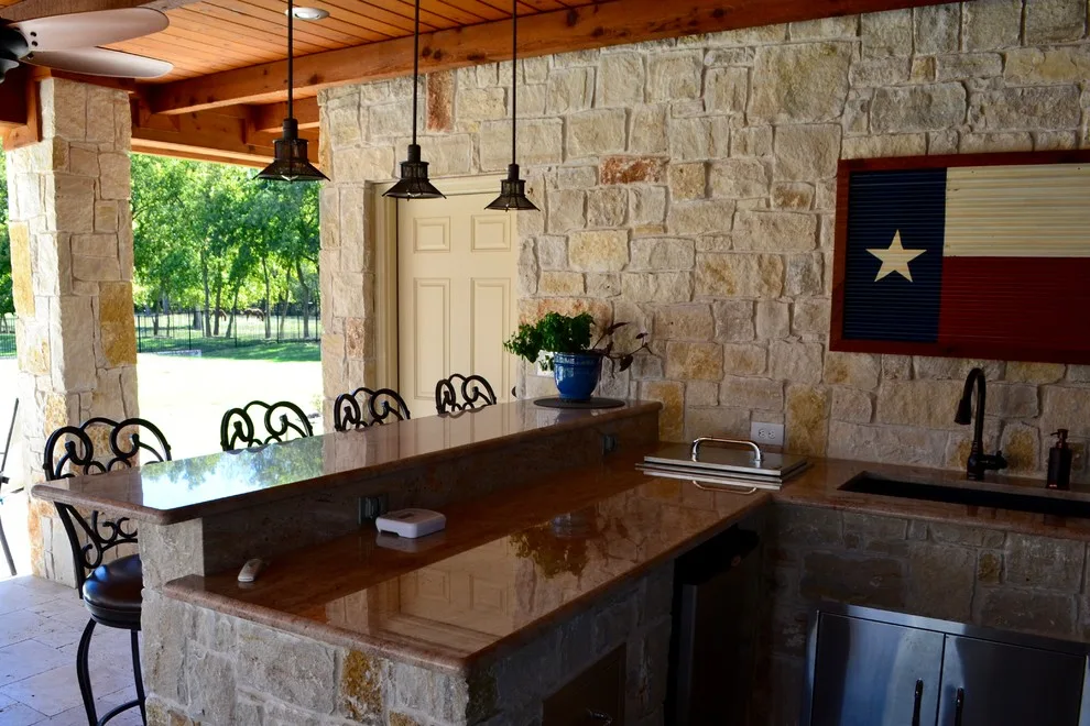 Parker - Swimming Pool with Slide, Pool House, and Fire Pit by Ortus Exteriors - Photo 14