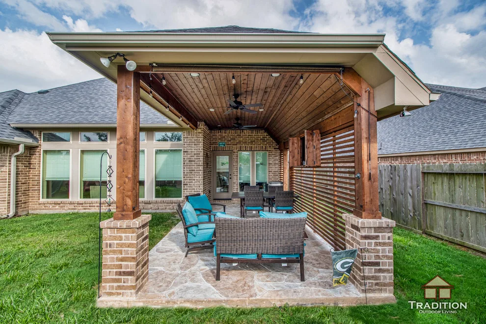 Covered Patio with Partial Shade: Richmond, TX by Tradition Outdoor Living - Photo 2