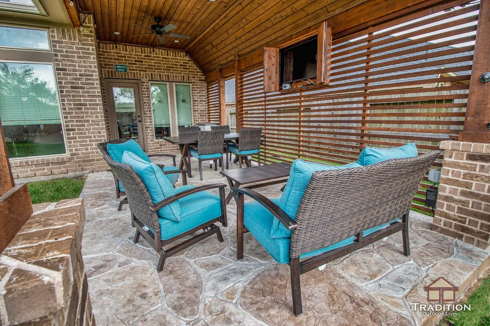 Covered Patio with Partial Shade: Richmond, TX by Tradition Outdoor Living - Photo 7