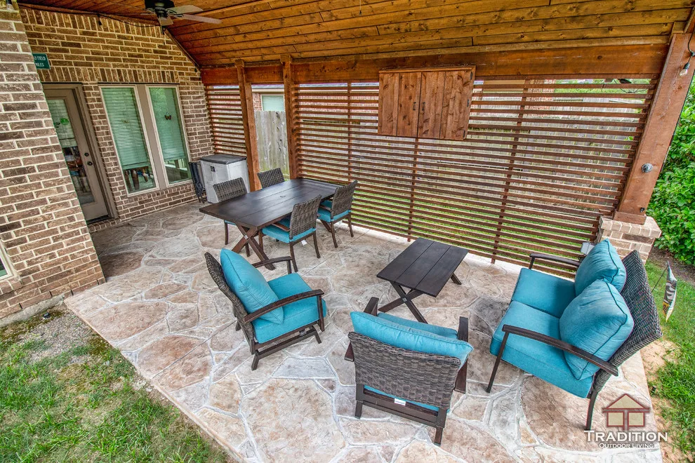Covered Patio with Partial Shade: Richmond, TX by Tradition Outdoor Living - Photo 4