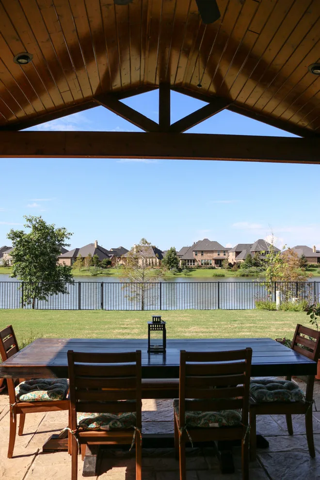 Lakefront Patio Cover and Kitchen: Fulshear, TX by Tradition Outdoor Living - Photo 7