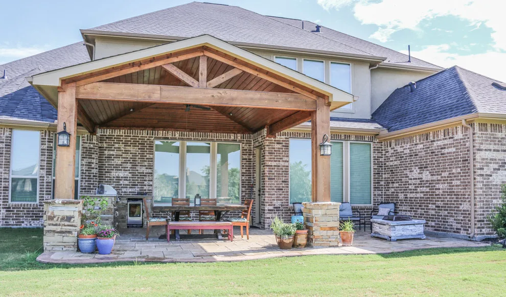 Lakefront Patio Cover and Kitchen: Fulshear, TX by Tradition Outdoor Living - Photo 4