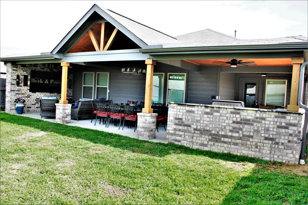 Outdoor Kitchen Patio Cover by The Deck & Patio Company - Photo 14