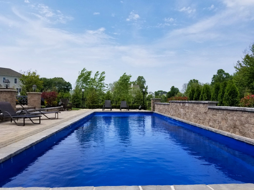 Fiberglass Pool Installation & Back Yard Makeover - Lincroft NJ by Picture Perfect Landscaping & Outdoor Construction - Photo 14