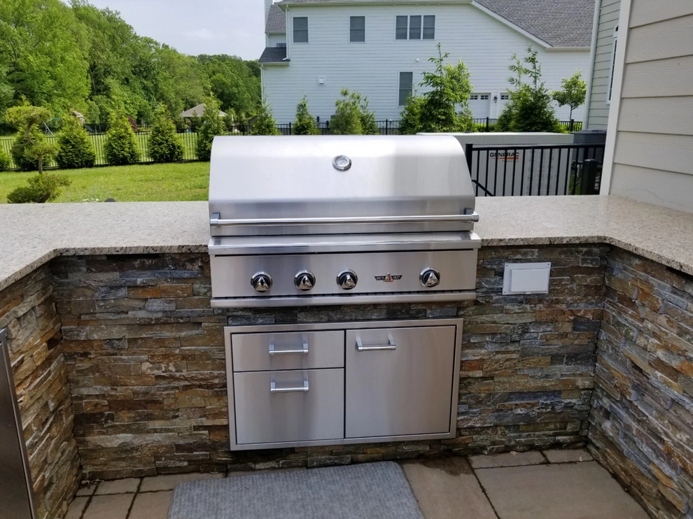 Fiberglass Pool Installation & Back Yard Makeover - Lincroft NJ by Picture Perfect Landscaping & Outdoor Construction - Photo 10