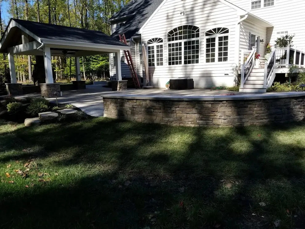 Outdoor Pavilion with Fireplace by Coastal Outdoor Spaces - Photo 4