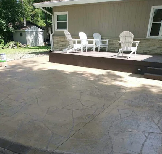 Patio Made of Concrete Slabs by Davis Concrete LLC - Photo 14