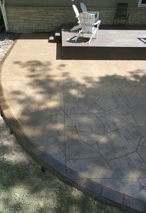 Patio Made of Concrete Slabs by Davis Concrete LLC - Photo 16