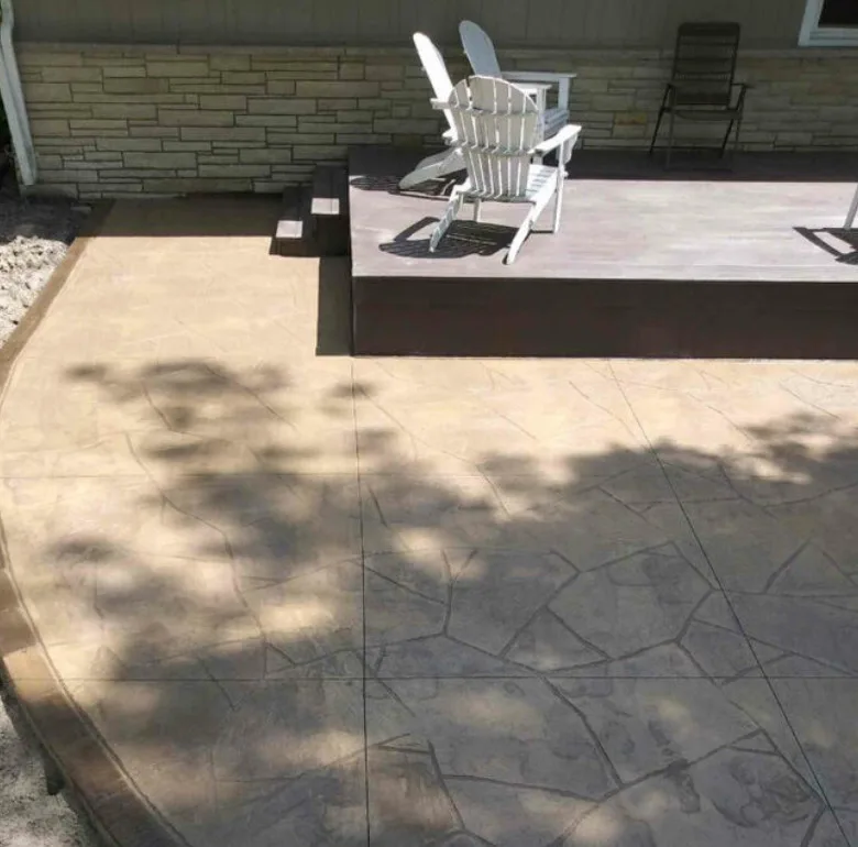 Patio Made of Concrete Slabs by Davis Concrete LLC - Photo 13
