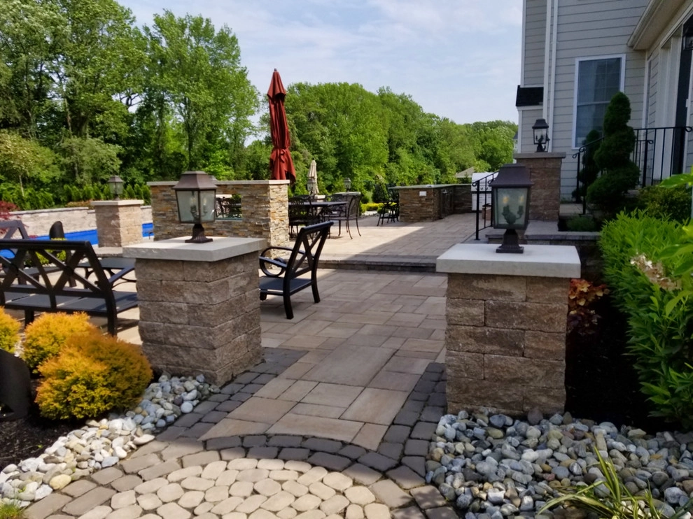 Fiberglass Pool Installation & Back Yard Makeover - Lincroft NJ by Picture Perfect Landscaping & Outdoor Construction - Photo 6