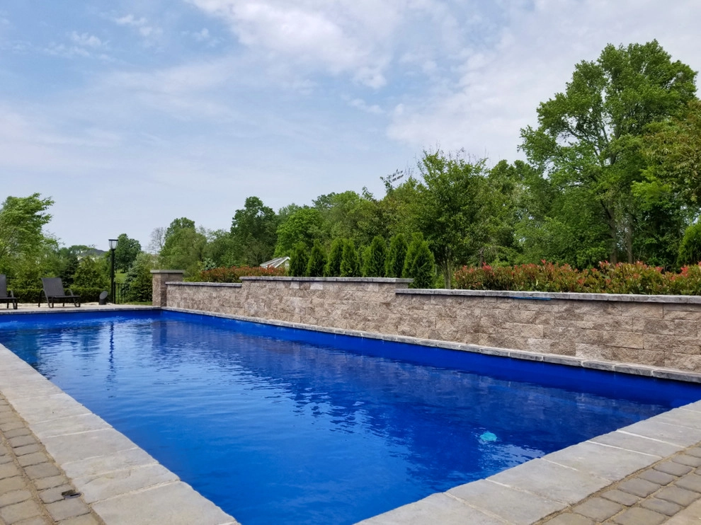 Fiberglass Pool Installation & Back Yard Makeover - Lincroft NJ by Picture Perfect Landscaping & Outdoor Construction - Photo 21