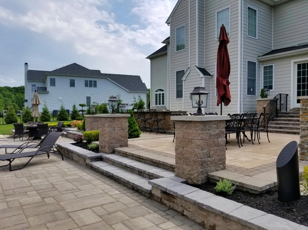 Fiberglass Pool Installation & Back Yard Makeover - Lincroft NJ by Picture Perfect Landscaping & Outdoor Construction - Photo 5