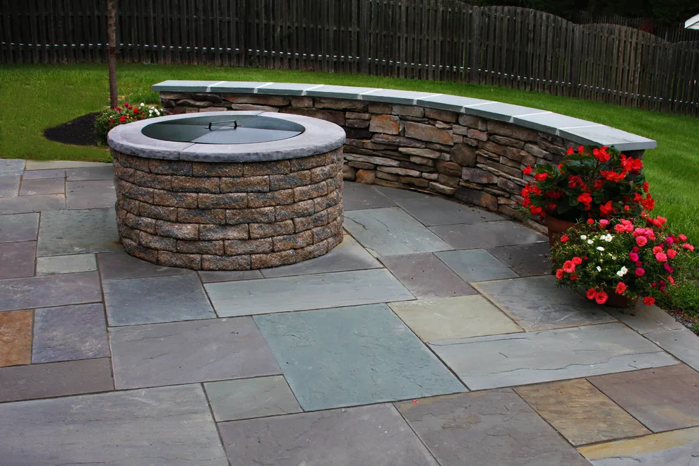 Outdoor Kitchen Pavilion with Bluestone Patio by Country Lane Gazebos - Photo 3