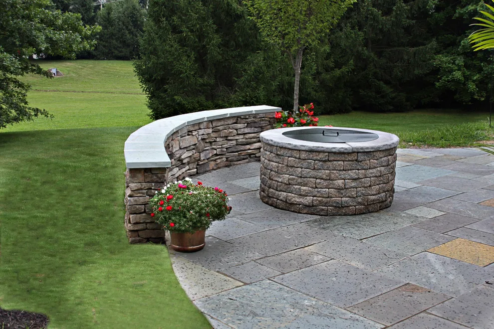 Outdoor Kitchen Pavilion with Bluestone Patio by Country Lane Gazebos - Photo 2