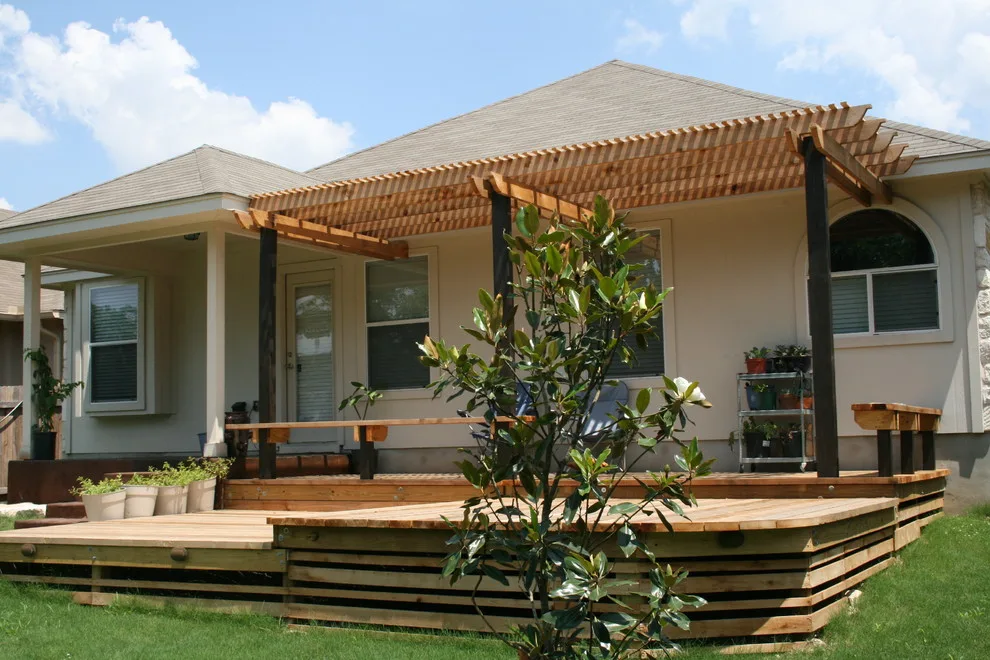 outdoor structures and shade solutions by Hometown Decking And Decorative Concrete - Photo 20