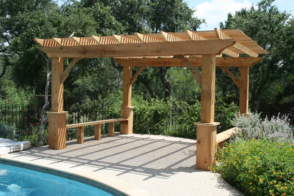 outdoor structures and shade solutions by Hometown Decking And Decorative Concrete - Photo 31