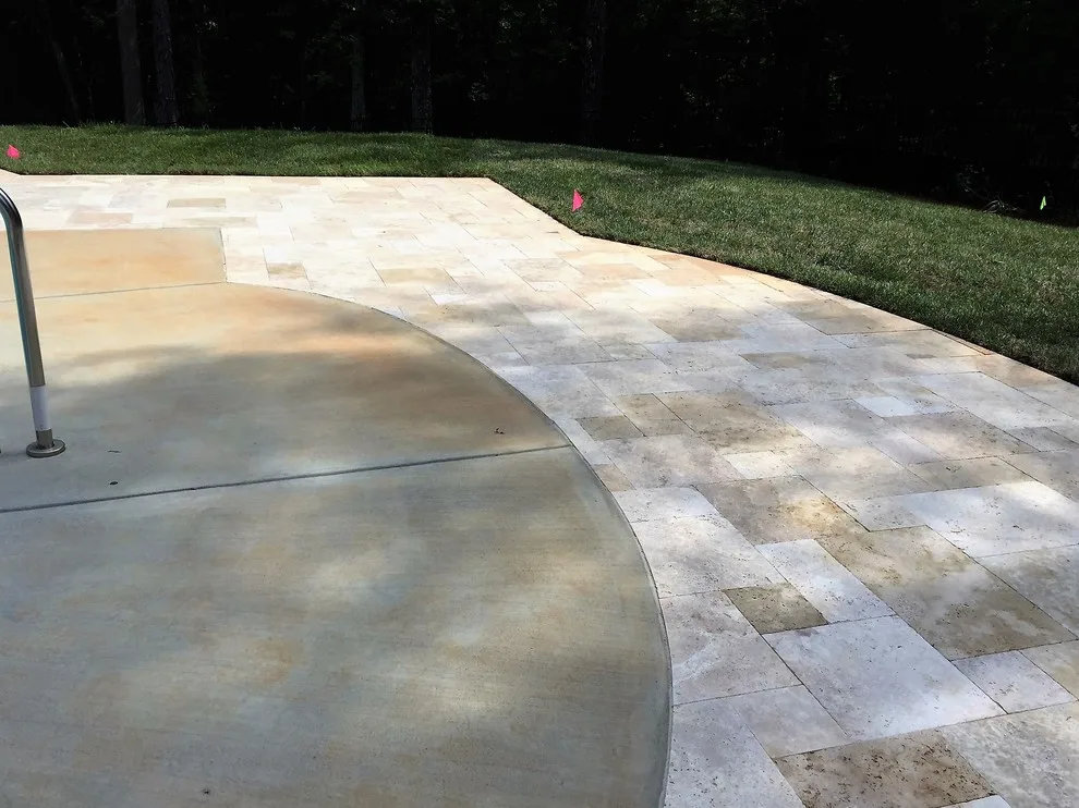 Cabana by the Pool and Travertine Deck by Premier Stone Outdoor Living - Photo 8