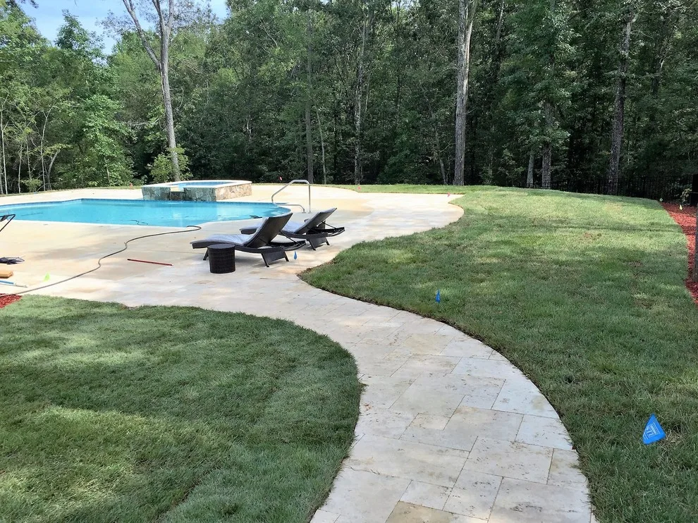 Cabana by the Pool and Travertine Deck by Premier Stone Outdoor Living - Photo 6