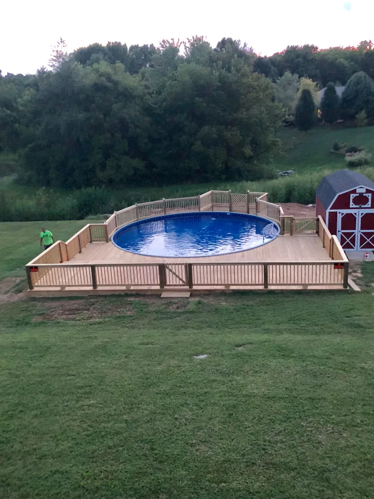 Deck and Stair Design and Build for Pool Area by ABC Home Improvements - Photo 3