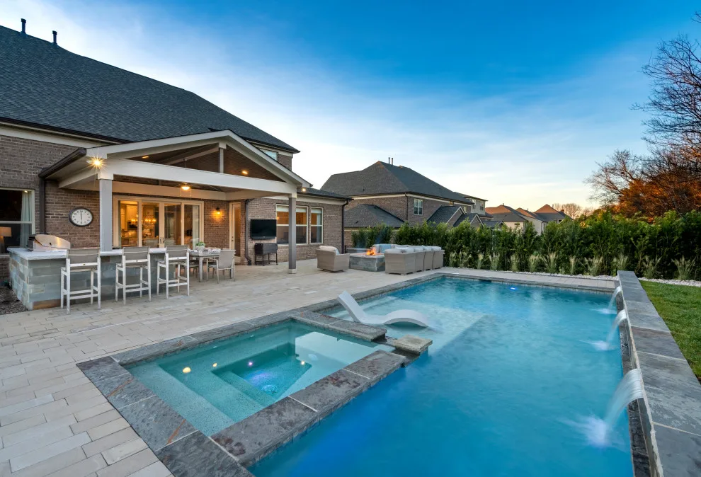 Outdoor Oasis with Swimming Pool and Culinary Area by The Stone Man - Photo 3