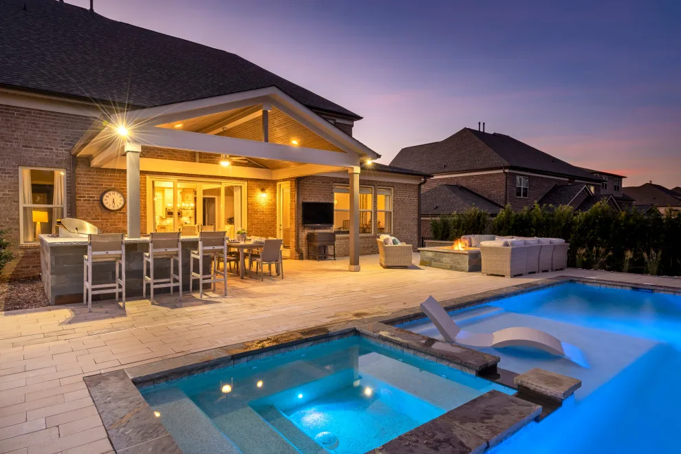 Outdoor Oasis with Swimming Pool and Culinary Area by The Stone Man - Photo 15