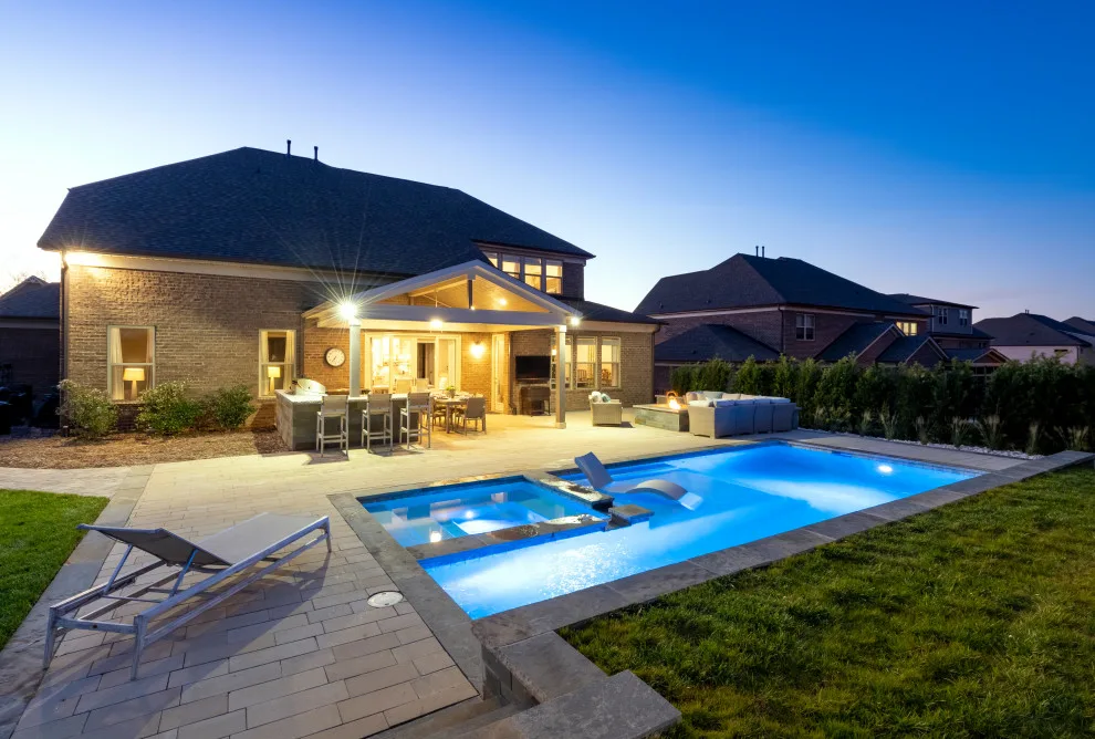 Outdoor Oasis with Swimming Pool and Culinary Area by The Stone Man - Photo 17