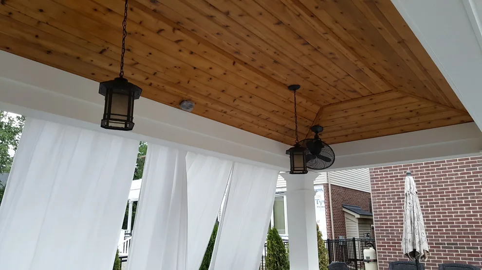 Pavilion with Square Columns and Roof by the Poolside by Miles Bradley Building And Remodeling - Photo 4