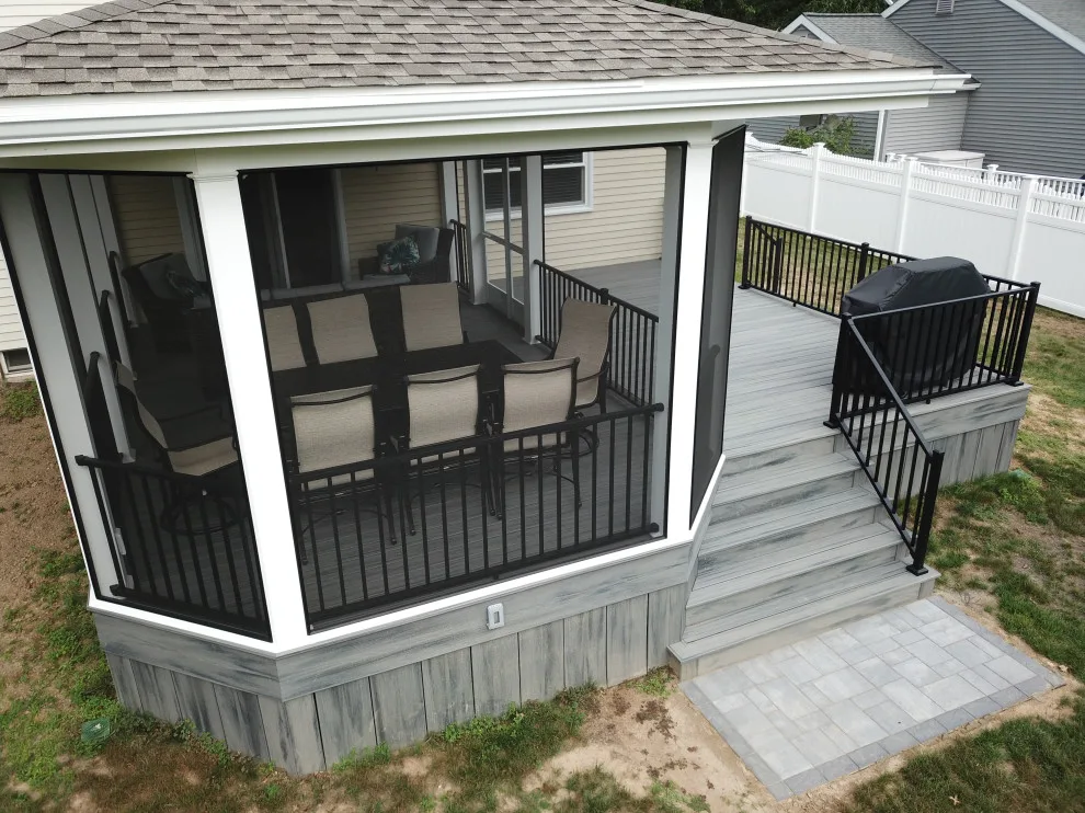 Porch and Deck with Screening by Miles Deck Construction - Photo 2