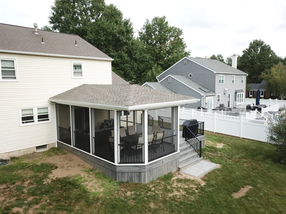 Porch and Deck with Screening by Miles Deck Construction - Photo 3