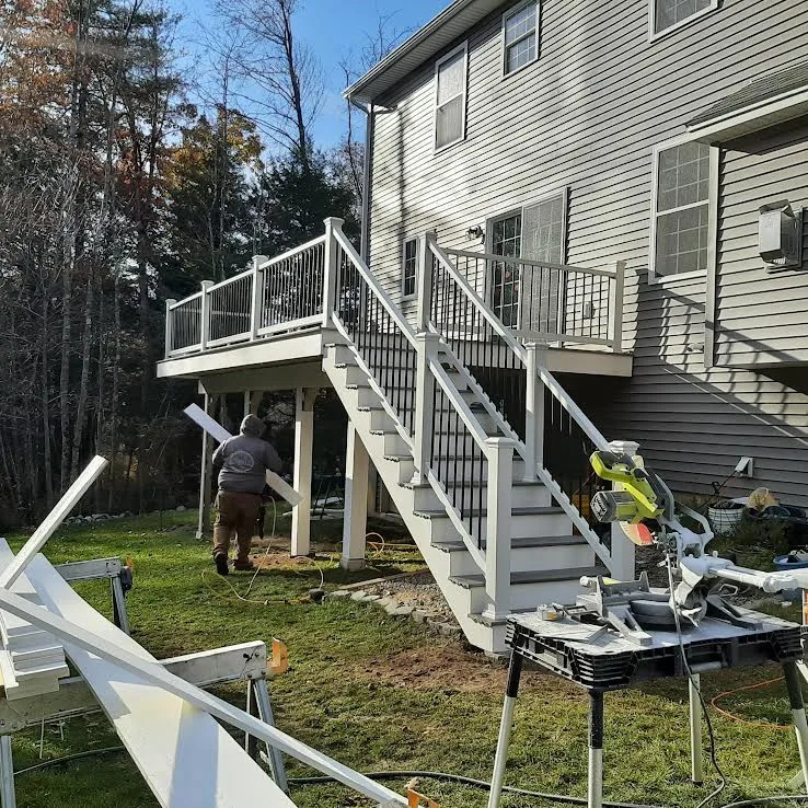 Raised Composite Deck with Enclosed Posts and Beams by Dynamic Deck Solutions - Photo 3
